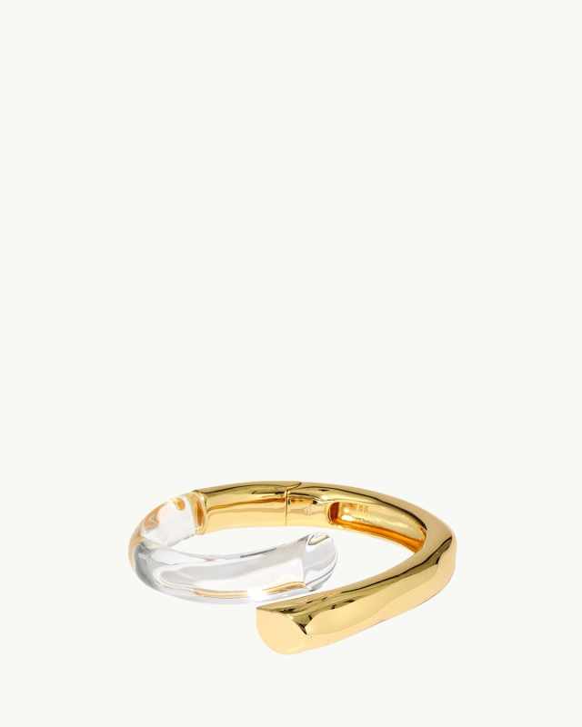 Liquid Lucite Bypass Hinge Bracelet